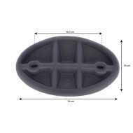 Rechte Kopfstütze EVA141 für Whirlpool - Grau