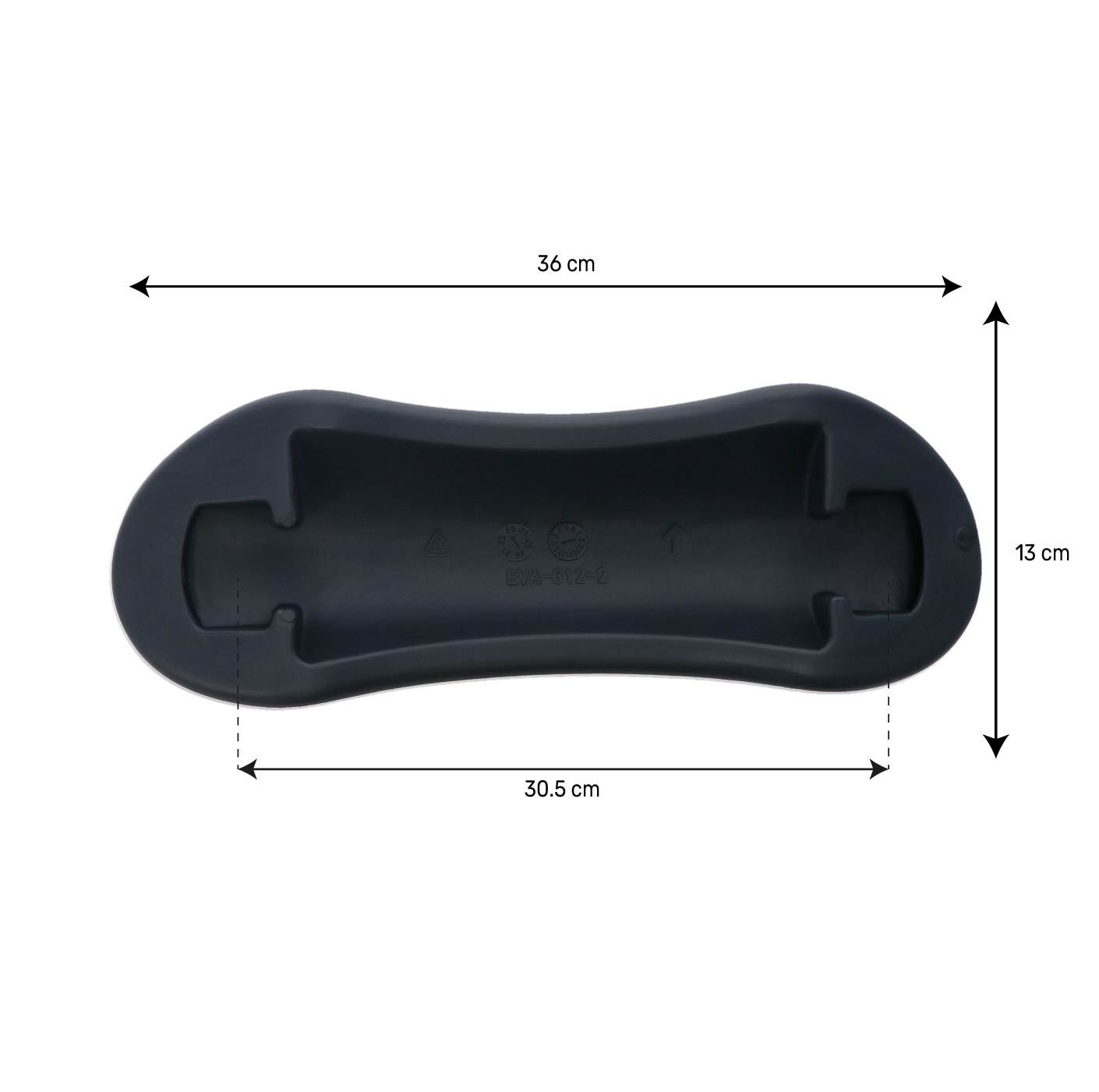Appui-tête droit EVA312 pour spa Gris foncé