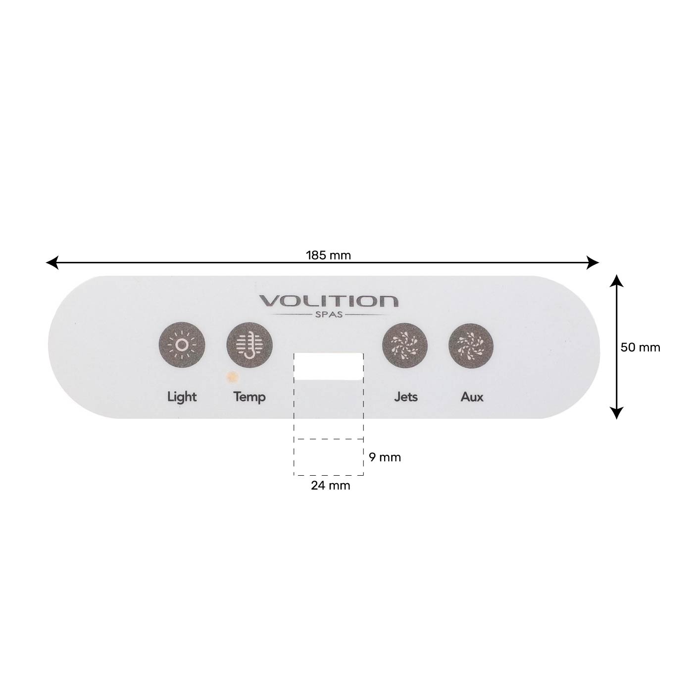Autocollant pour clavier spa Volition® Type 2 Style 1,Style 2 Style 2