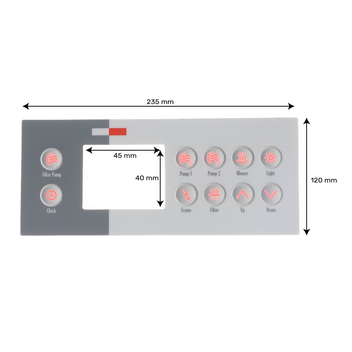 Autocollant pour clavier TSC-4 9916-100761