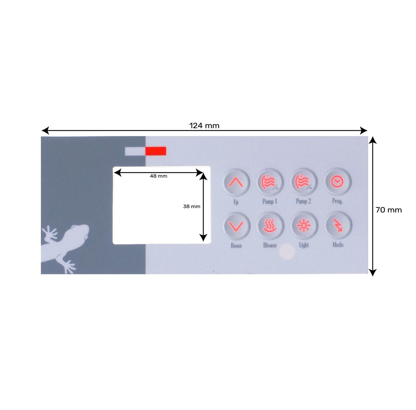 Overlay for TSC-4 Control Panel 9916-100094