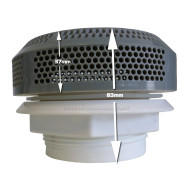 5-inch gray ABS suction drain Without fitting