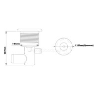 Douille pour jets Rising Dragon 5” (128mm) à visser - RD203-5002