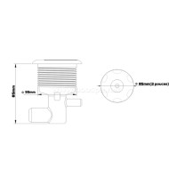 Douille transparente pour jets Rising Dragon 3” (85mm) à visser