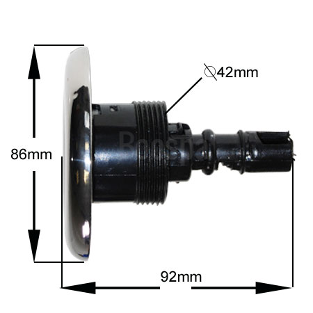 Jet 3.5" (86mm) Directionnel INOX Jet à visser