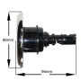 Jet 3.5" (86mm) Directionnel INOX Jet à visser
