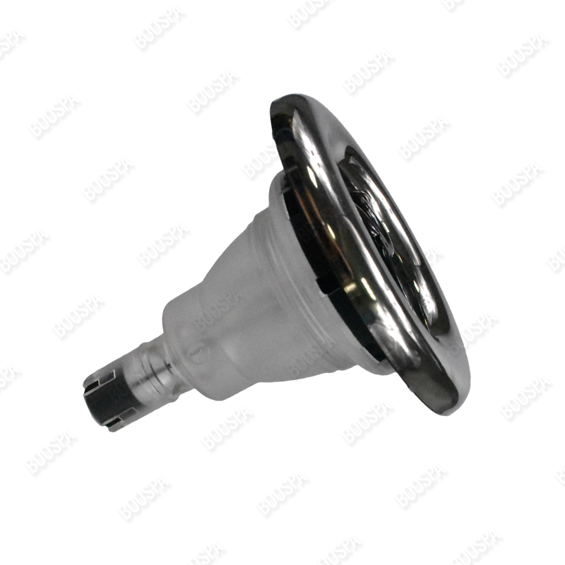 Jet 5 pouces (128mm) à LED Twin Roto ( jet double rotatif ) Inox smooth ( lisse )
