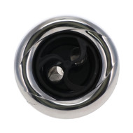 Jet Crystal Twin Roto 5" (127mm) Stainless Steel/Black ABS Clip-On