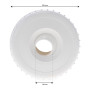 Traversée de paroi pour spa béton et liner Standard (Blanc) Liner