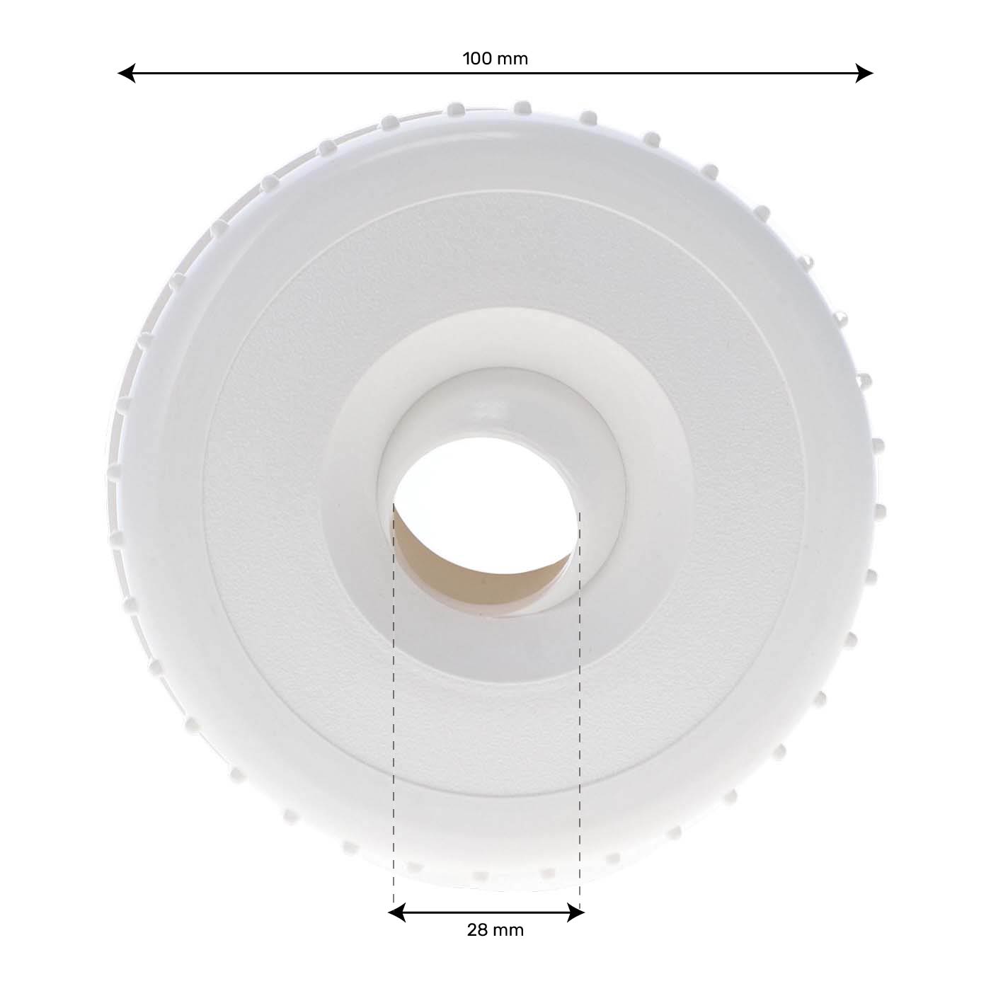 Traversée de paroi pour spa béton et liner Standard (Blanc) Liner