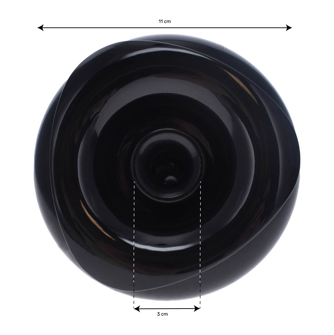 Buse en 4.5 pouces (110mm) Jet directionnel Noir