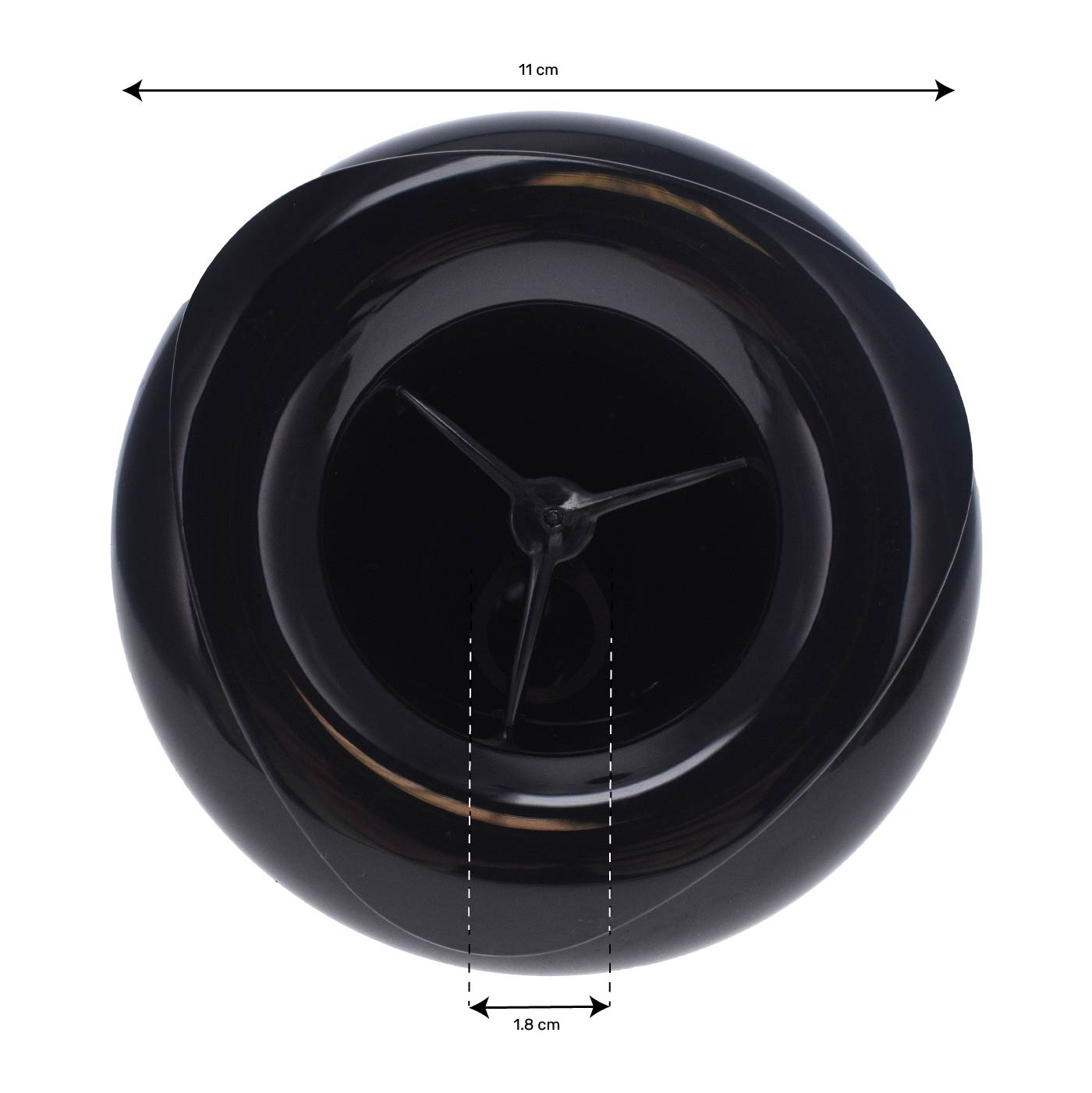 4.5 inches Jet (110mm) Roto (rotary jet) Bi-color ABS