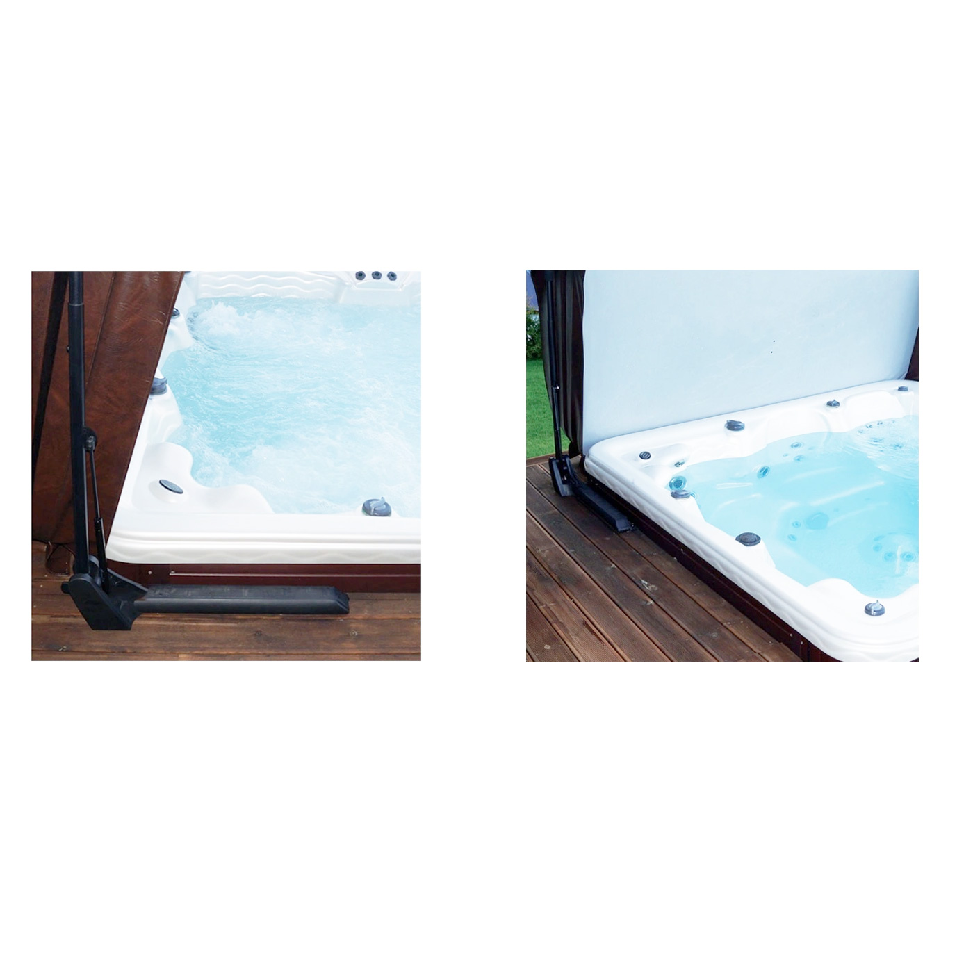 Lève couverture de spa covermate 3 Montage ( deckmount ) sur terrasse Lève couverture de spa covermate 3 Montage ( deckmount ) sur terrasse