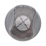 Bonde d'aspiration 5 pouces (125 mm) - INOX/ABS blanc