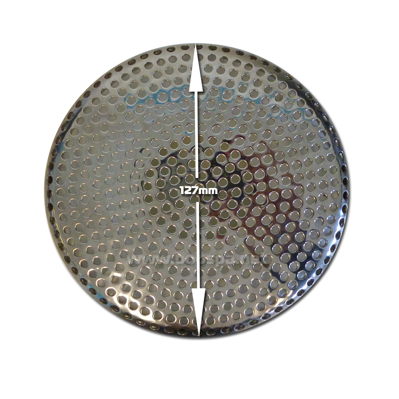 Bonde d'aspiration recouvrement INOX 5 pouces Sans raccord