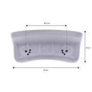 Whirlpool-Kopfstütze rechts EVA261 für Whirlpool - Hellgrau