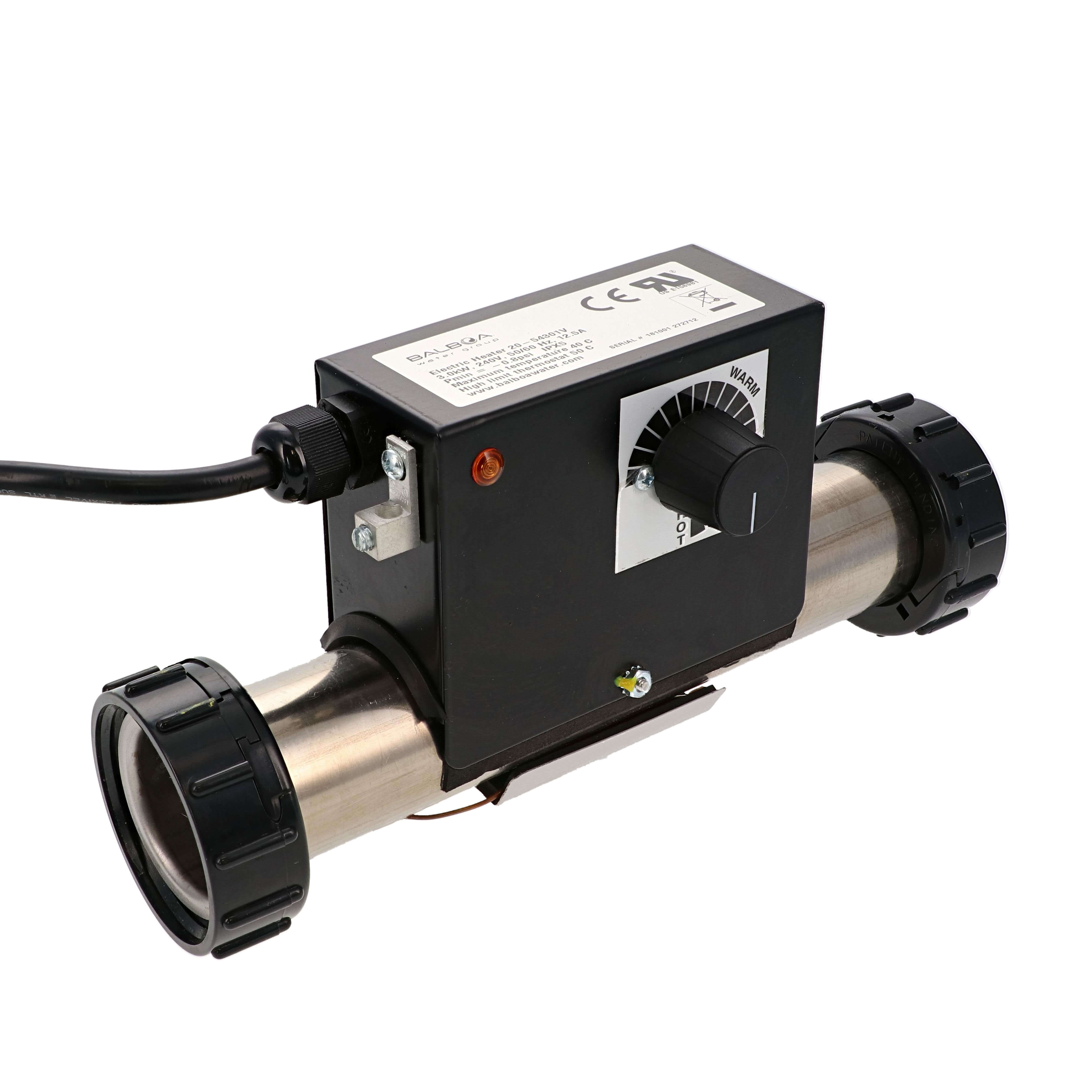 Réchauffeur électrique Balboa avec thermostat intégré 1.5kW