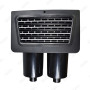 Black Complete skimmer double filters Faceplate with grid carbon style