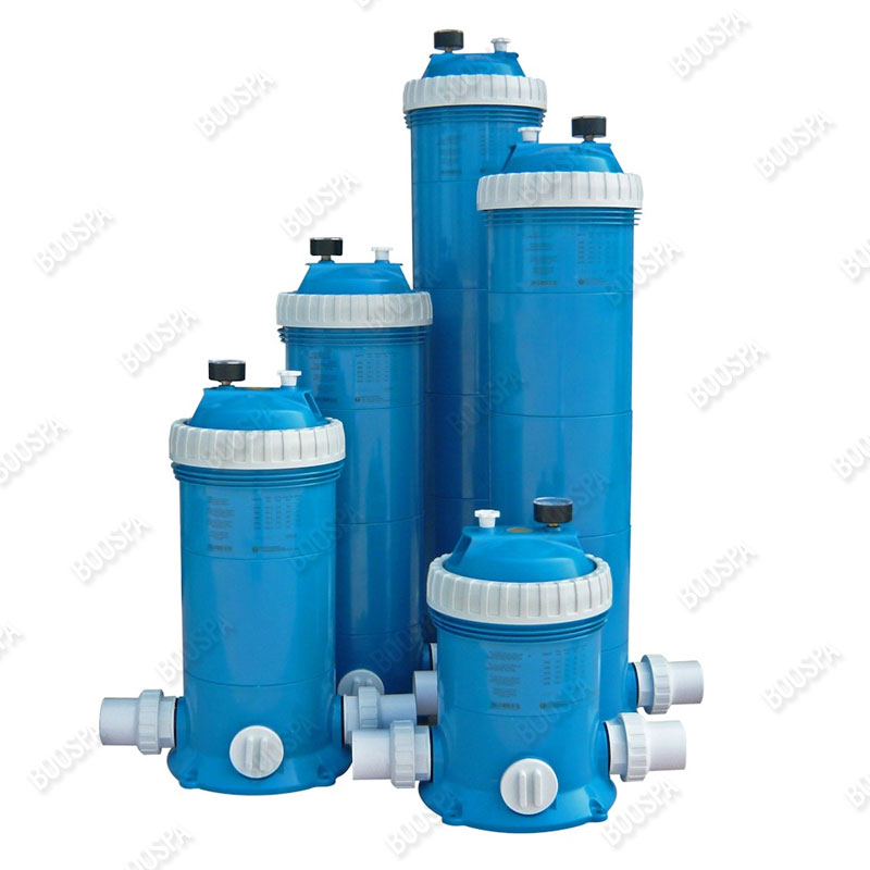 Outsunny Lot de 6 filtres pour pompe de filtration épurateur à cartouches  pour piscine et spa blanc