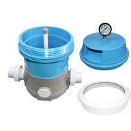 Cartridge-based integrated filtration system for CF100 spa