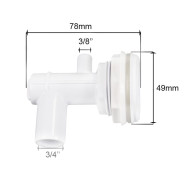 Socket for 2" snap-in jet.