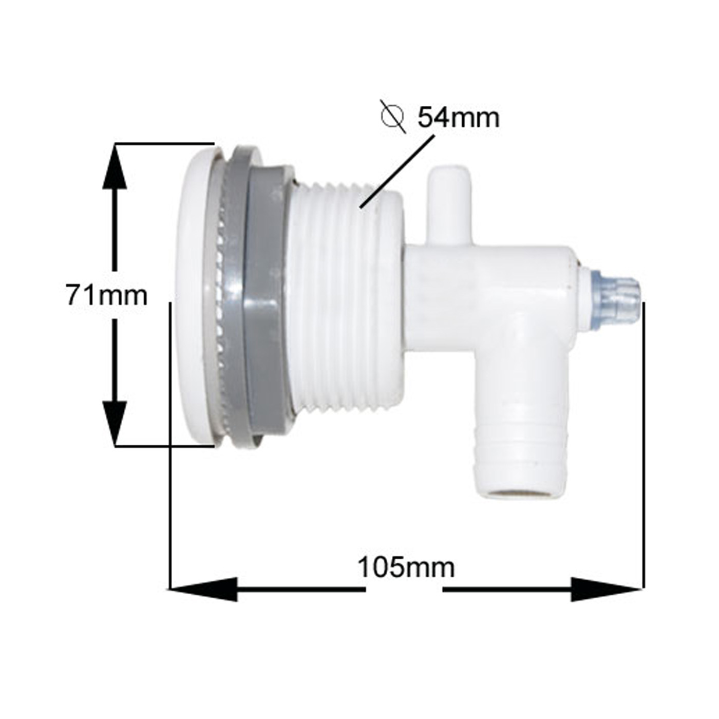 Douille LED filetée pour jet 3.5"