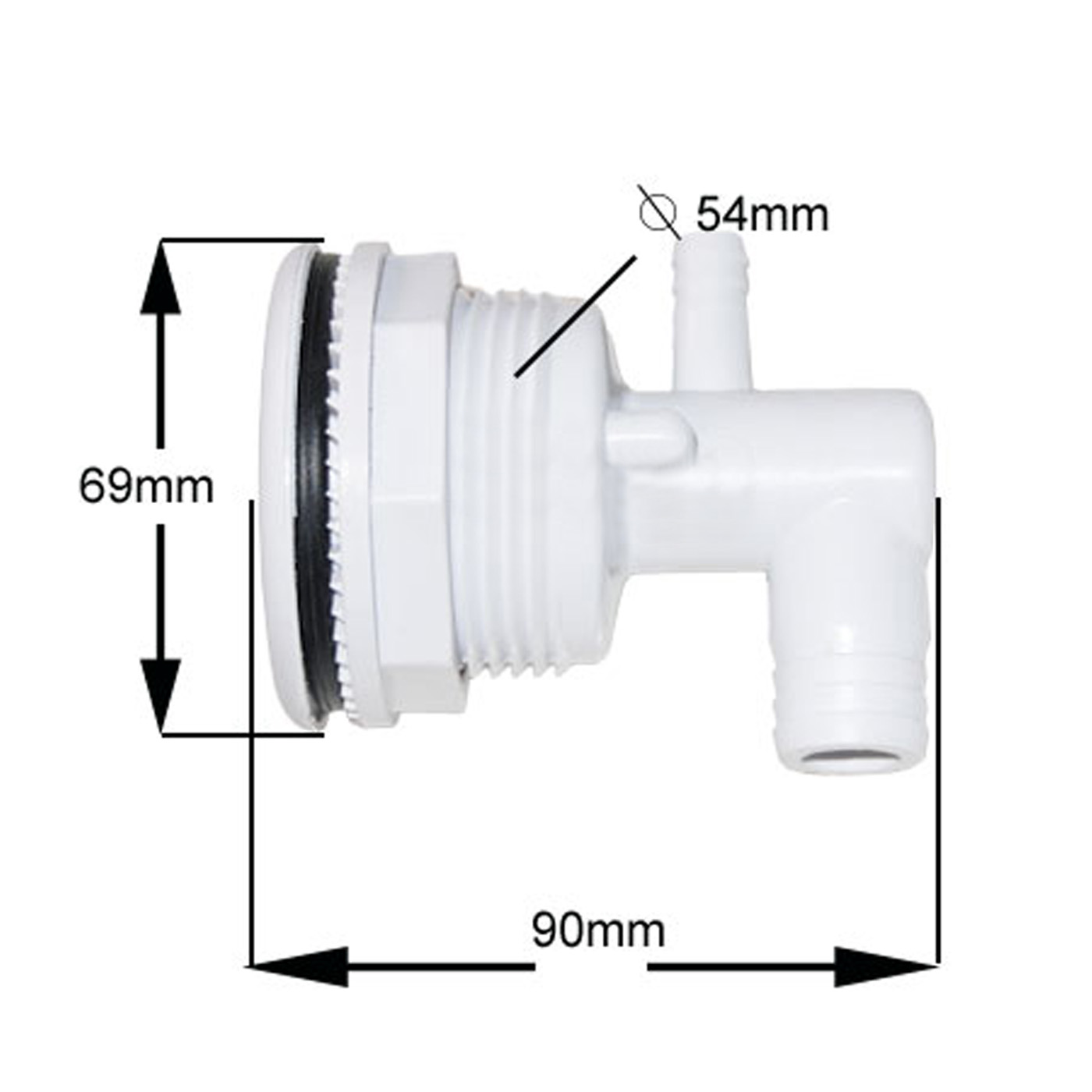 Threaded Socket for 3.5'' Jet Thread-in Jet