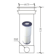 Complete skimmer for spa