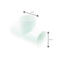 Té 3/4'' PVC pour tuyau de spa (F)