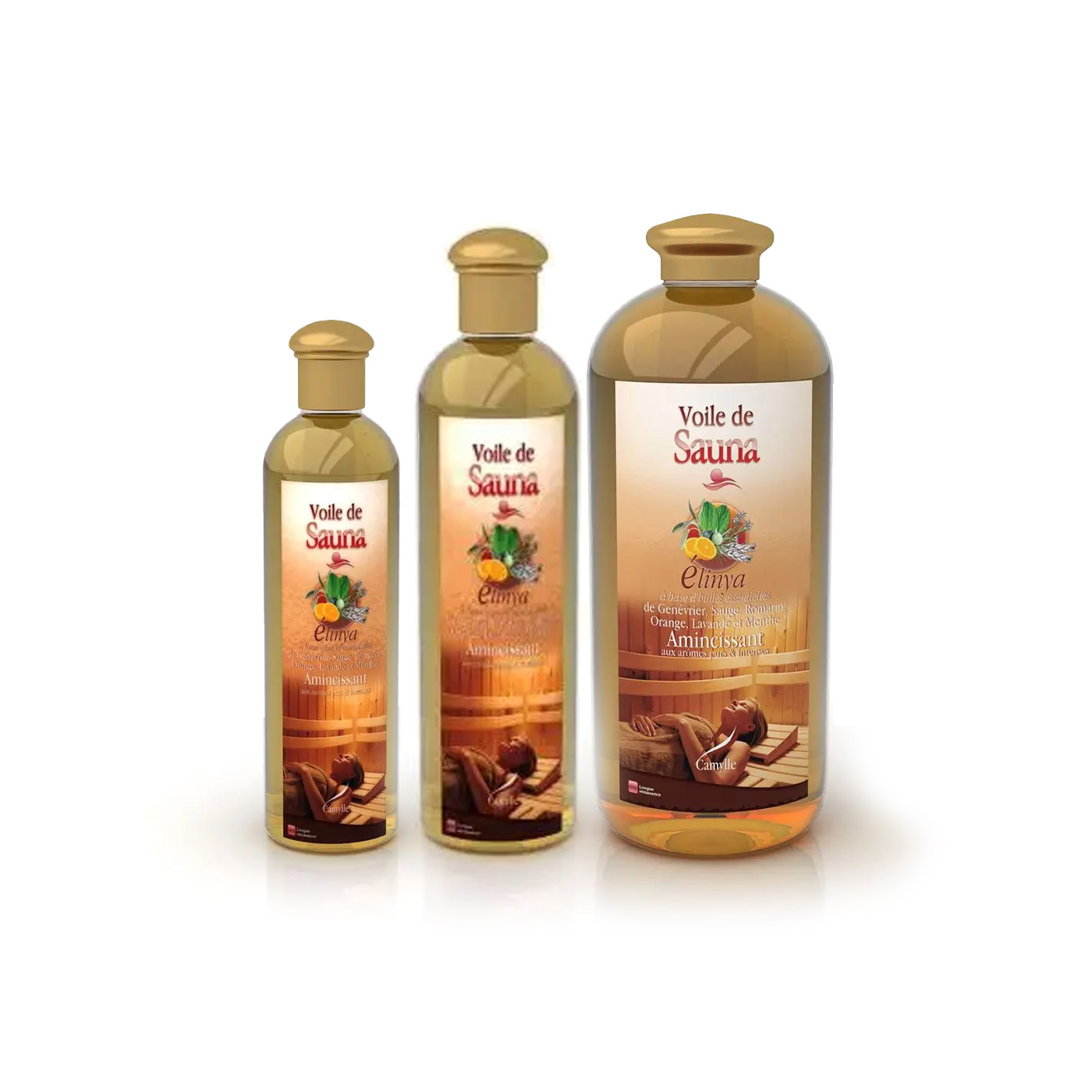 Voile de sauna Elinya - Huiles essentielles sauna 250 ml
