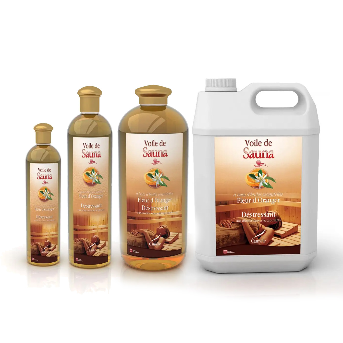 Voile de sauna Fleur d'oranger - Huiles essentielles sauna 250 ml
