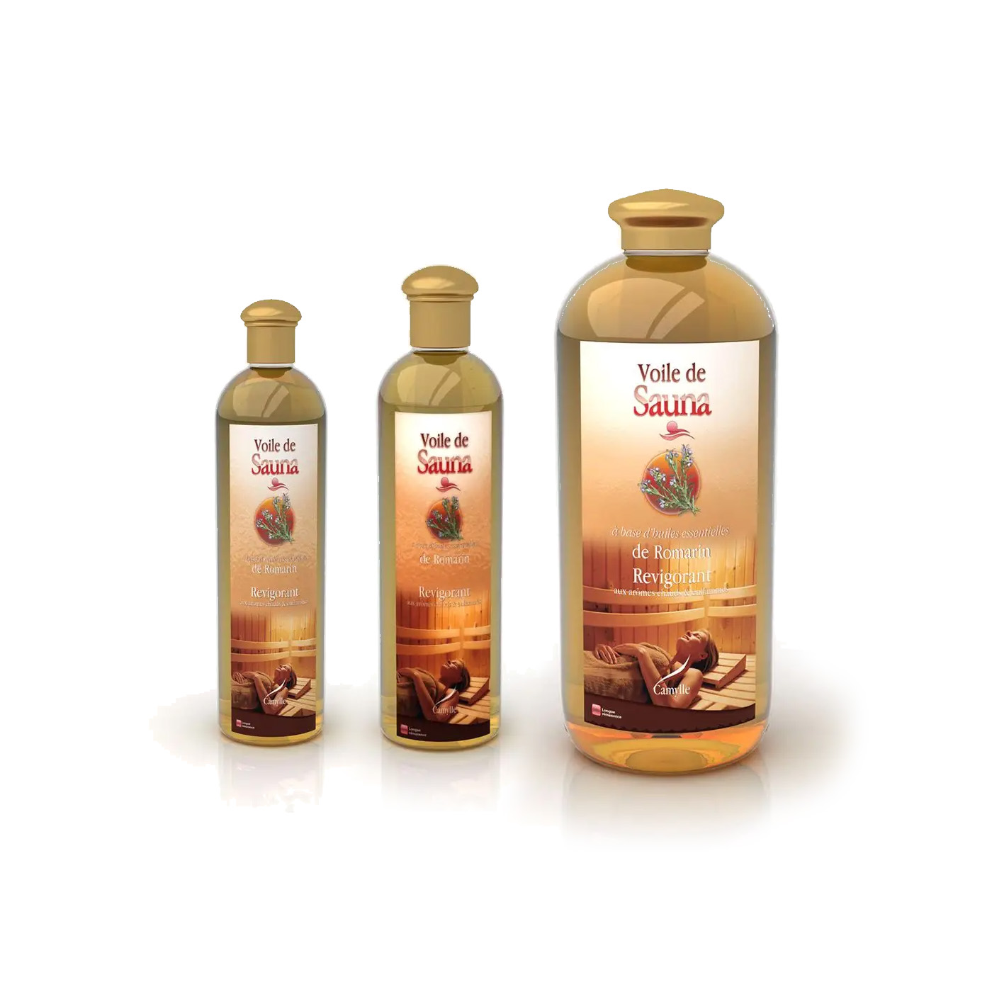Voile de sauna Romarin - Huiles essentielles sauna 1000 ml