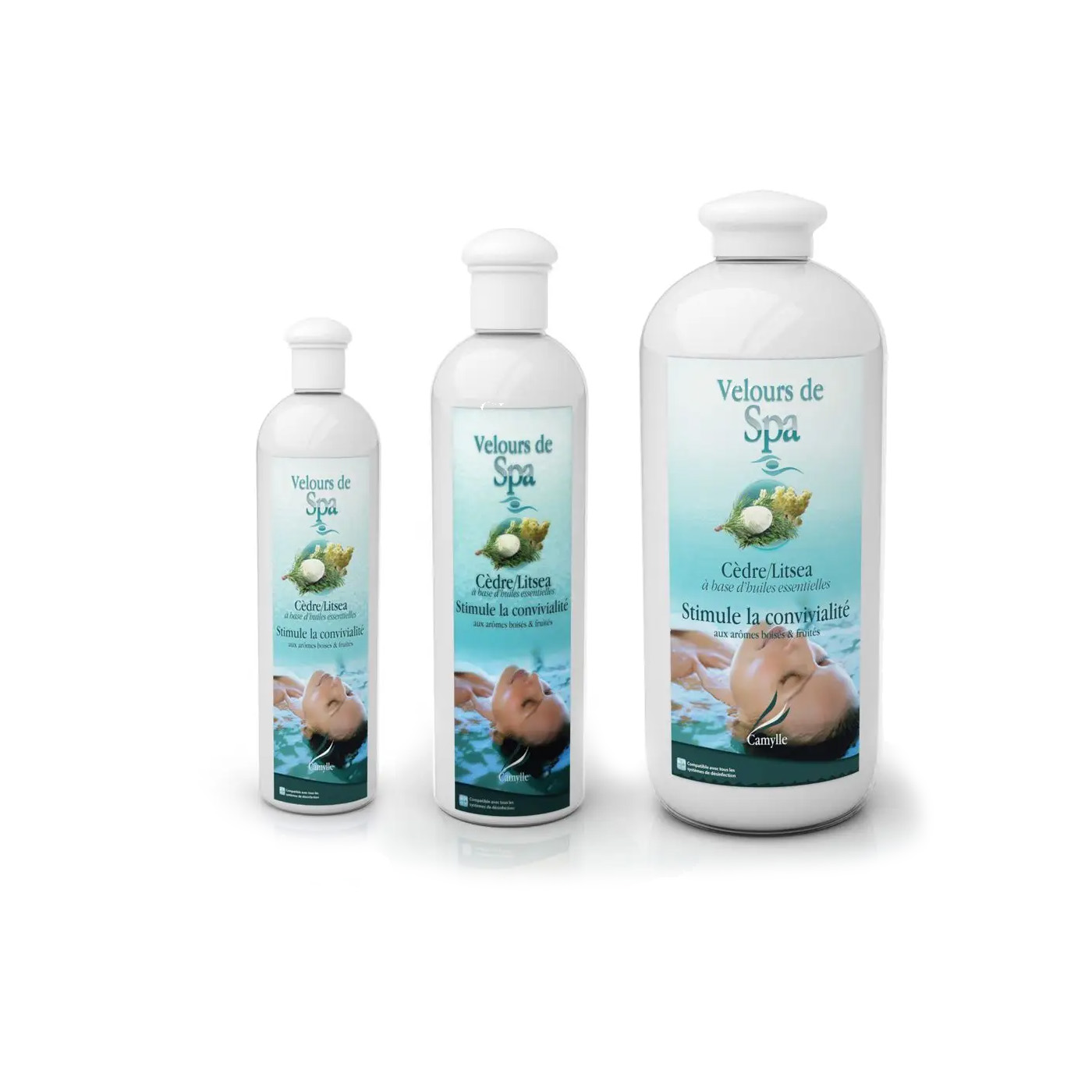 Velours de spa Cèdre et Litsée - Huiles essentielles spa 500 ml