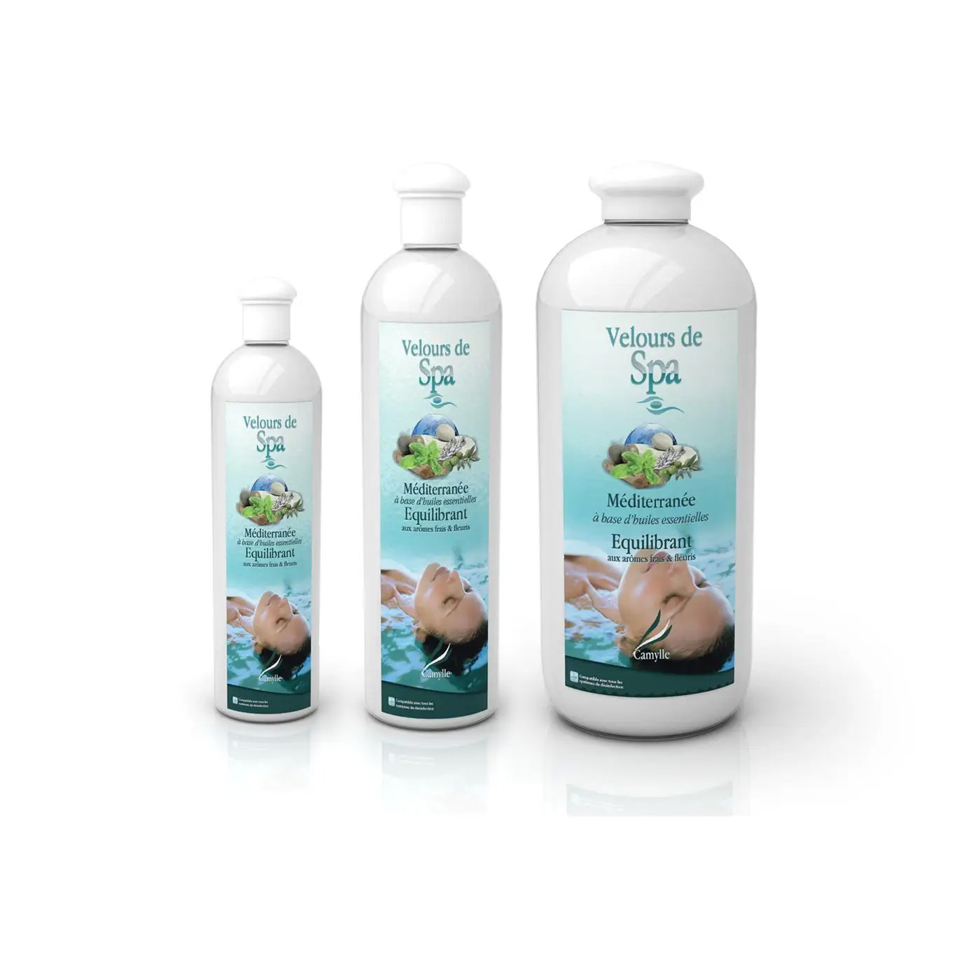 Velours de spa Méditerranée - Huiles essentielles spa 1000 ml