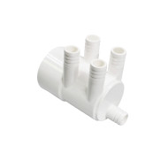 Whirlpool-Verteiler 2" IG - 5 Ausgänge 3/4" geriffelte