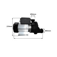 Spa pump Sirem PB1C8024L1B - 1.7 HP Dual-speed