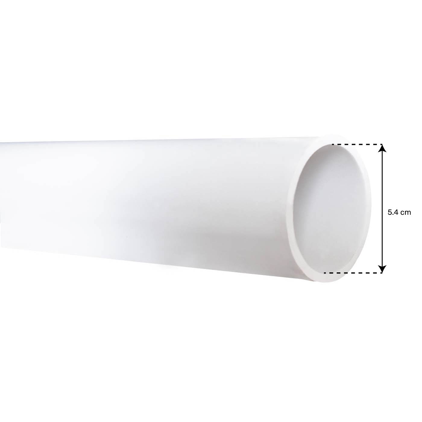 Tube PVC blanc rigide 2 m, Ø 32 mm ext. avec joint torique - IDK