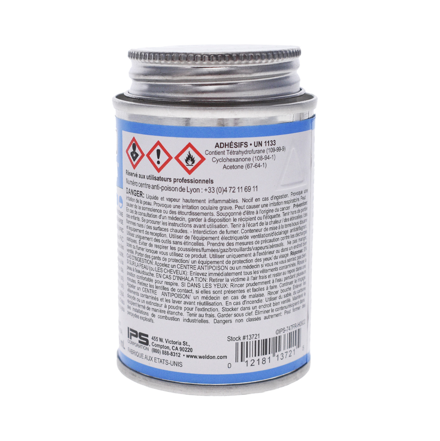 Colle PVC Bleue Weld'on 118mL