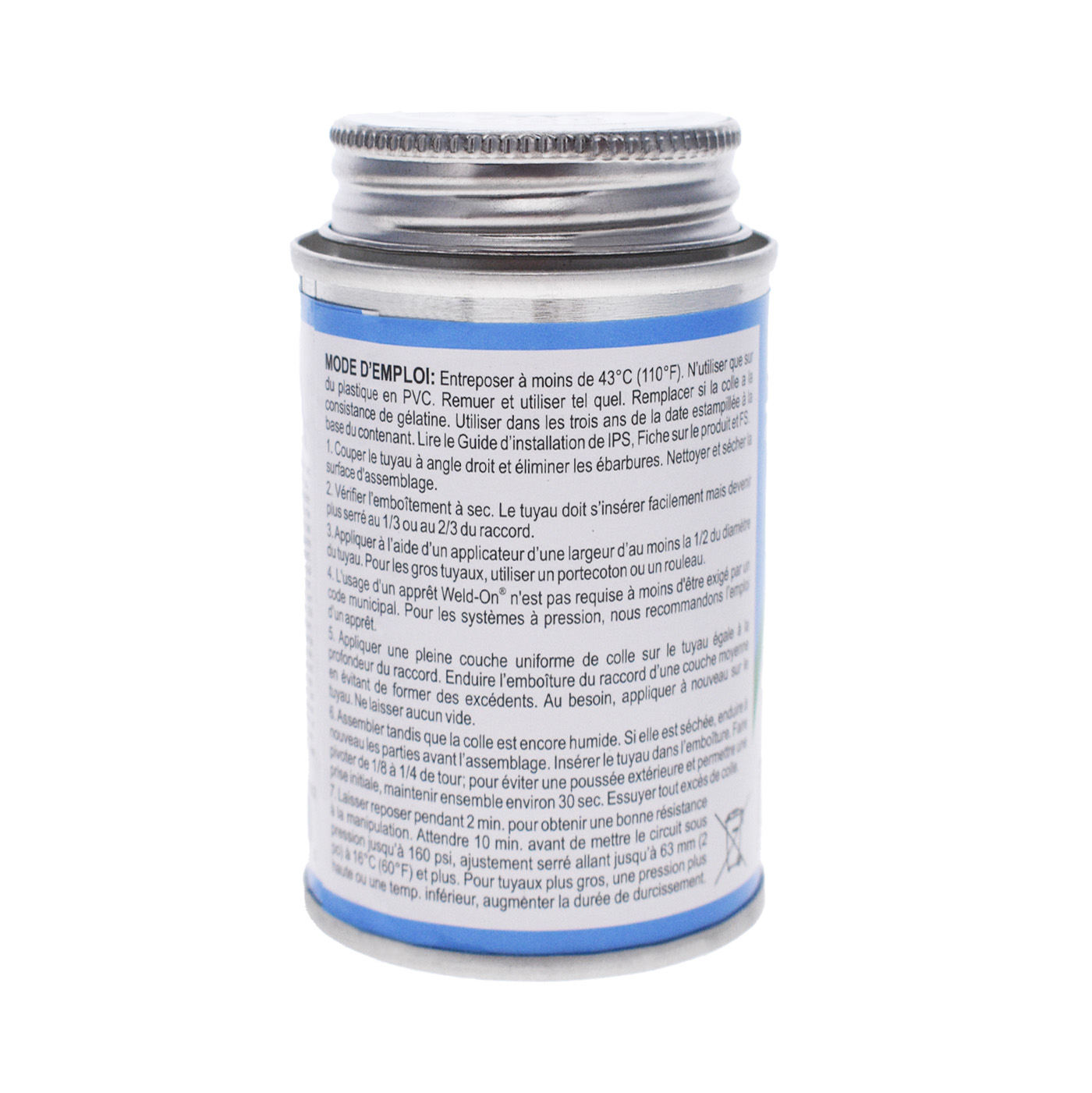 Colle PVC Bleue Weld'on 118mL