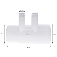 Set of 5 Manifolds 2" F/M - 4 outlets 3/4" M barbed