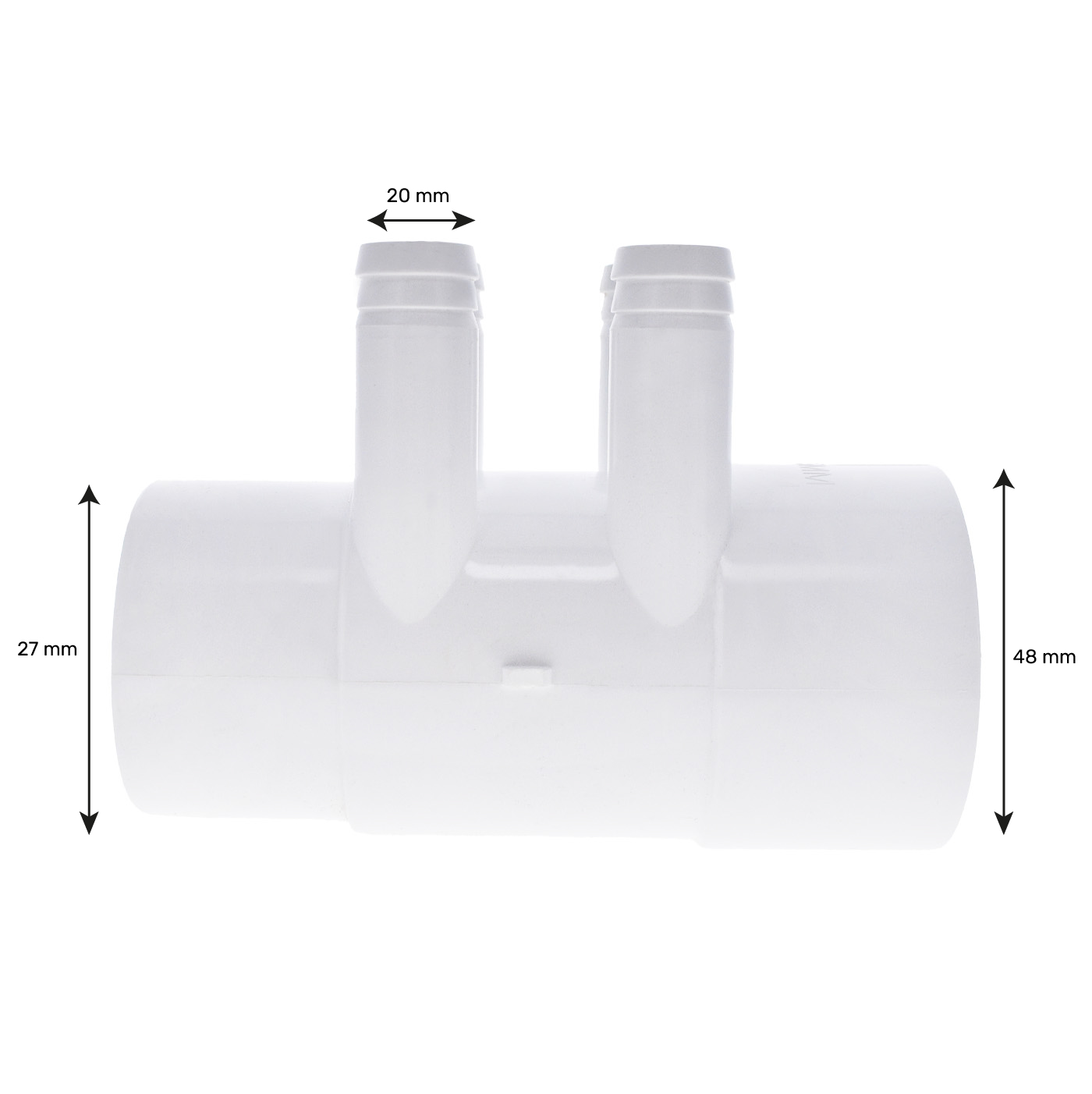 1.5 F/M Manifold - 4 ribbed ports 3/4