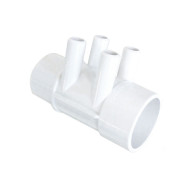 Whirlpool-Verteiler 2-Zoll-M/W - 4 Abgänge 3/8" Innengewinde - Ref 672-4160