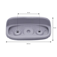 Appui-tête spa EVA278 gris