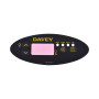 Autocollant pour clavier Davey SP601 Oval Noir