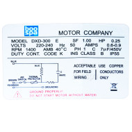 Whirlpool-Pumpe DXD-300-E - 0,25 HP (0,18 kW)