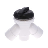 2-inch Pump Diverter - 2 Outlets Black