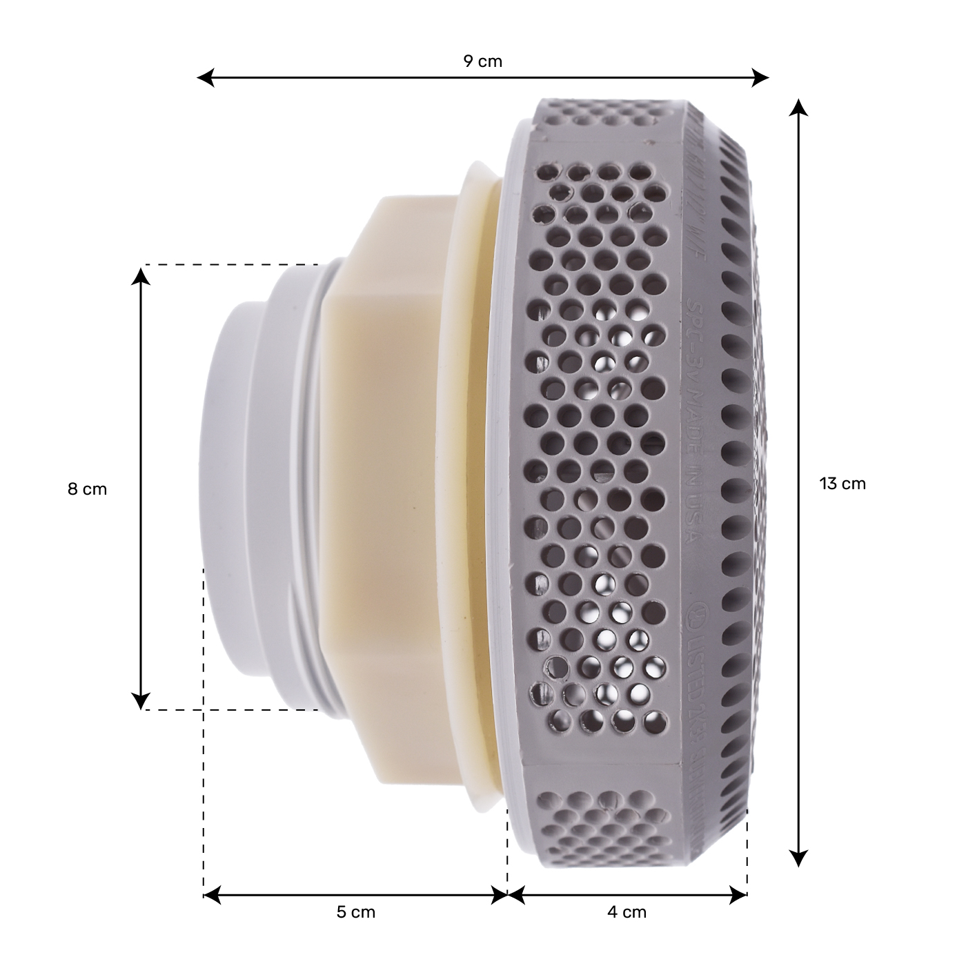Super Hi-Flo 2'' Suction Fitting White