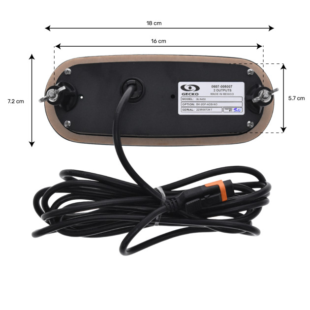 Complete system HQ Gecko YE-5 Universal Low-Flo Series + in.k450.