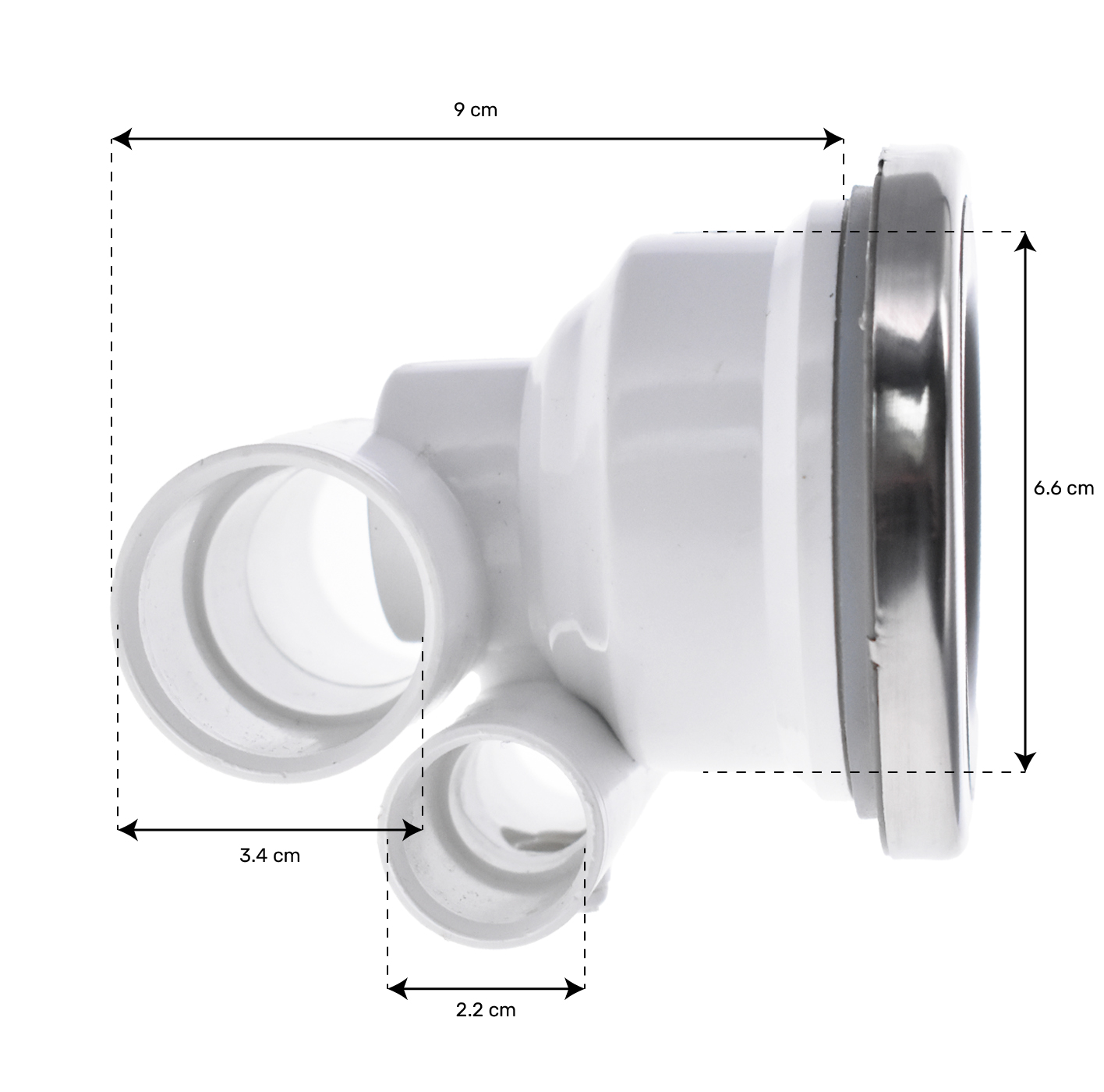3.5" directionnal complete jet to fit in series Two-colored ABS-Stainless Steel