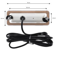 Whirlpool-Bedienfeld Gecko IN.K300 - ohne Aufkleber 2 Pumpen